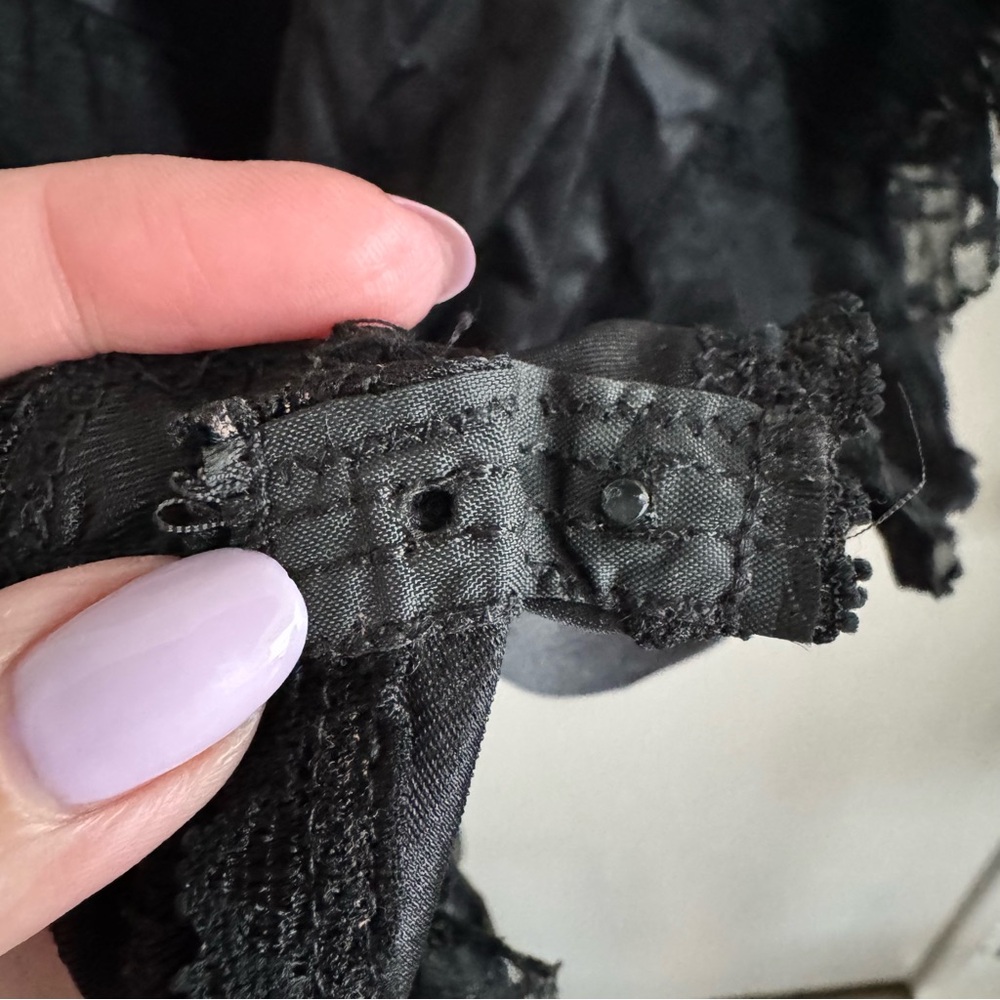 Vintage Black Lace Bodysuit Lingerie - Picture 6 of 6